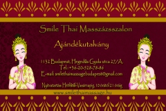 Ajándékutalvány  Smile Thai Masszázs Hegedűs Gyula utca 27/a